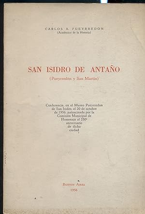 Imagen del vendedor de SAN ISIDRO DE ANTAO (Pueyrredn y San Martn) a la venta por Valentin Peremiansky