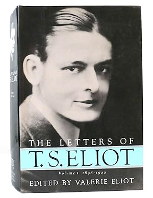 Seller image for LETTERS OF T. S. ELIOT, VOL. 1 1898-1922 for sale by Rare Book Cellar