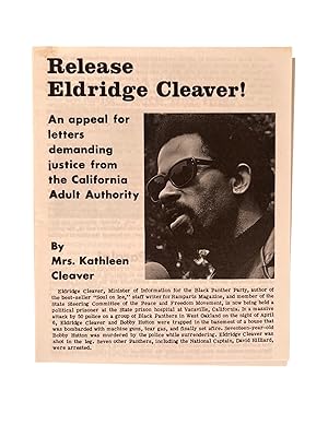 Appeal to Free Black Panther Eldridge Cleaver by Kathleen Cleaver