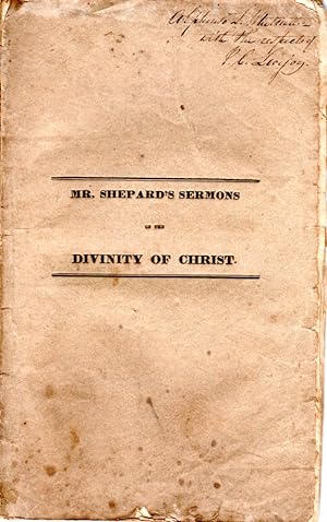 Seller image for TWO DISCOURSES ON THE DIVINITY OF CHRIST. Delivered in Hallowell, on the Evenings of Dec. 25TH & 30TH, 1832 for sale by PERIPLUS LINE LLC