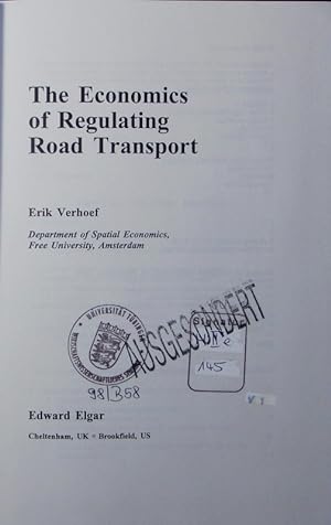 Immagine del venditore per The economics of regulating road transport. venduto da Antiquariat Bookfarm