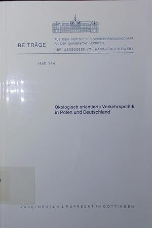 Imagen del vendedor de kologisch orientierte Verkehrspolitik in Polen und Deutschland. a la venta por Antiquariat Bookfarm