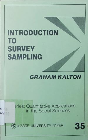 Bild des Verkufers fr Introduction to survey sampling. zum Verkauf von Antiquariat Bookfarm