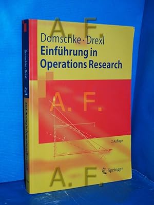 Bild des Verkufers fr Einfhrung in Operations Research (Springer-Lehrbuch) zum Verkauf von Antiquarische Fundgrube e.U.