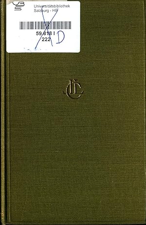 Bild des Verkufers fr Plutarch's Moralia Volume II 86 B - 171 F / With an Englisch Translation by Frank Cole Babbitt zum Verkauf von avelibro OHG