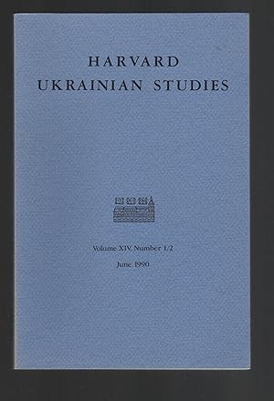 Harvard Ukrainian Studies, Volume XIV, Number 1/2, June 1990