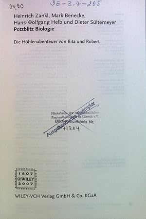 Bild des Verkufers fr Potzblitz Biologie : die Hhlenabenteuer von Rita und Robert. zum Verkauf von books4less (Versandantiquariat Petra Gros GmbH & Co. KG)