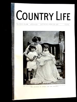 Immagine del venditore per Country Life magazine. No 588, 18th April 1908, Rouen and the Maison Bourgtheroulde. Portrait of The Countess of Lytton and Her Children., Shooting - Hare, Golf. venduto da Tony Hutchinson