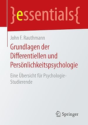 Seller image for Grundlagen der Differentiellen und Persoenlichkeitspsychologie for sale by moluna