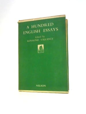 Seller image for A Hundred English Essays for sale by World of Rare Books