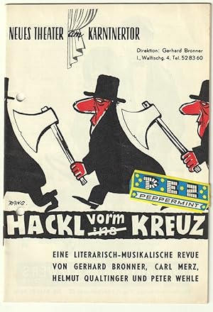Bild des Verkufers fr Hackl vor`m Kreuz eine literarisch-musikalische Revue. [Programmheft]. zum Verkauf von Antiquariat Burgverlag