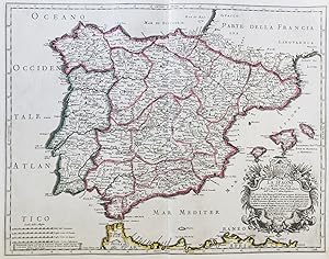 Seller image for La Spagna"- Espana Spain Spanien Portugal Iberian Peninsula Iberische Halbinsel for sale by Antiquariat Steffen Vlkel GmbH