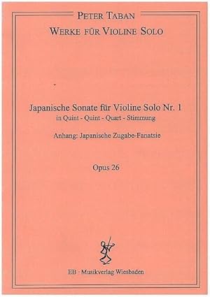 Bild des Verkufers fr Japanische Sonate fr Violine Solo Nr.1 op.26fr Violine zum Verkauf von AHA-BUCH GmbH