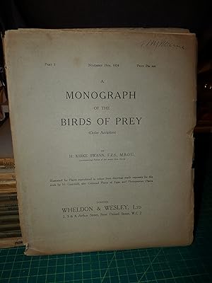 Seller image for A Monograph Of The Birds of Prey (16 Parts In 15 Volumes Complete) for sale by Diamond Island Books