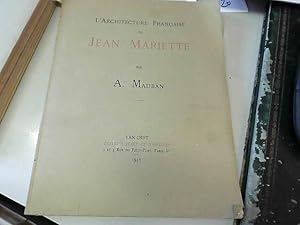 Bild des Verk�ufers f�r L'architecture Fran�aise de Jean Mariette 1946 zum Verkauf von JLG_livres anciens et modernes