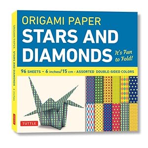 Seller image for Origami Paper 96 Sheets - Stars and Diamonds 6 Inch 15 Cm : Tuttle Origami Paper: High-quality Origami Sheets Printed With 12 Different Patterns: Instructions for 6 Projects Included for sale by GreatBookPrices