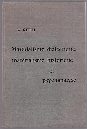 Bild des Verkufers fr Matrialisme dialectique, matrialisme historique et psychanalyse zum Verkauf von LibrairieLaLettre2