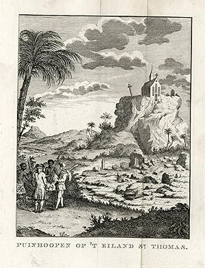 Antique Print-SAINT THOMAS-RUINS-VIEW-VOC-Prevost-1777