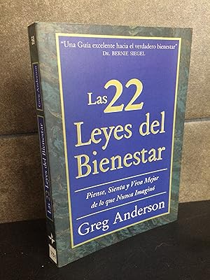 Imagen del vendedor de Las 22 leyes del bienestar. Greg Anderson. Piense, sienta y viva mejor de lo que nunca imagin. a la venta por Lauso Books