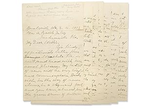 Autograph letter, signed W. A. Battle, to his son William B. Battle, Jr. in Jacksonville, Fla.