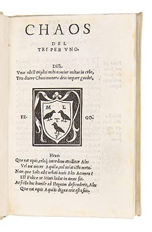 Seller image for Chaos del tri per uno for sale by Liber Antiquus Early Books & Manuscripts