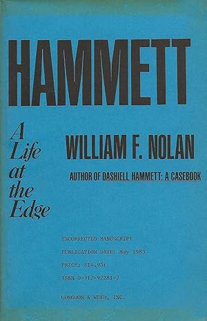 HAMMETT ~ A Life At The Edge