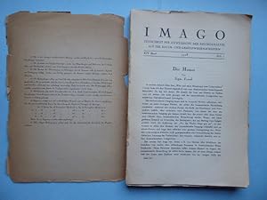 Imago. 14. Band, 1928, Heft 1. Zeitschrift für Anwendung der Psychoanalyse auf die Geisteswissens...