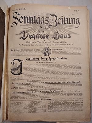 Sonntags-Zeitung fürs Deutsche Haus. X. Jahrgang 1906 / 1907, Heft 1 - 52. Jubiläums-Jahrgang. Il...