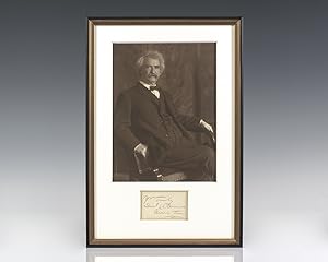 Seller image for Mark Twain Autograph with Photograph. for sale by Raptis Rare Books