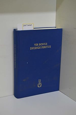 Imagen del vendedor de Vir bonus dicendi peritus : Festschrift fr Alfons Weische zum 65. Geburtstag / hrsg. von Beate Czapla . a la venta por ralfs-buecherkiste