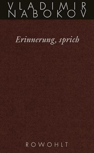 Image du vendeur pour Gesammelte Werke 22. Erinnerung, sprich mis en vente par BuchWeltWeit Ludwig Meier e.K.