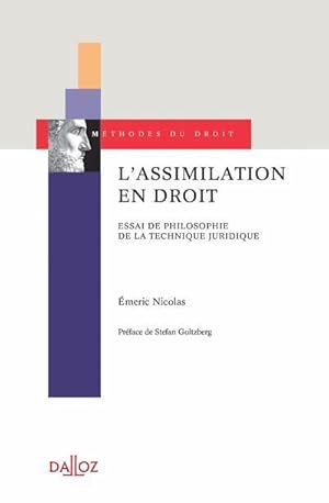 l'assimilation en droit : essai de philosophie de la technique juridique