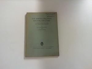 Das Adenocarcinom des Collum Uteri. Histologische, klinische und therapeutische Ergebnisse. Aus d...