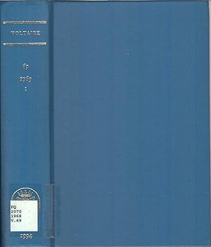 Immagine del venditore per Oeuvres Completes De Voltaire: Writings of 1769. Collection D anciens vangiles. Dieu Et Les Hommes. (Volume 69) (The Complete Works of Voltaire - French Edition) venduto da Jonathan Grobe Books