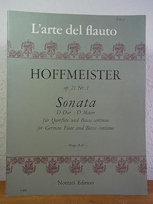 Bild des Verkufers fr Franz Anton Hoffmeister. Opus 21 Nr. 1. Sonata D-Dur fr Querflte und Basso continuo - D major for German Flute and Basso continuo (Reihe l'arte del flauto) zum Verkauf von Antiquariat Weber