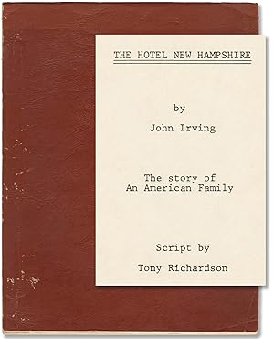 Imagen del vendedor de The Hotel New Hampshire (Original screenplay for the 1984 film) a la venta por Royal Books, Inc., ABAA