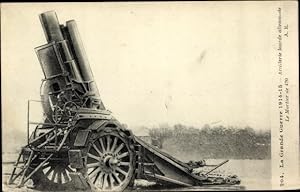 Ansichtskarte / Postkarte Artillerie lourde allemande, le Mortier de 420