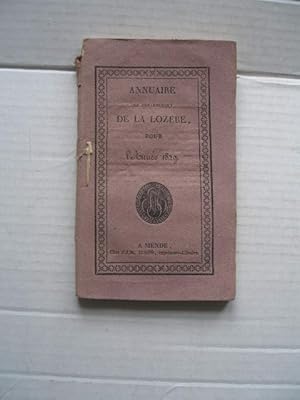 ANNUAIRE DU DEPARTEMENT DE LA LOZERE 1829 DEUXIEME ANNEE