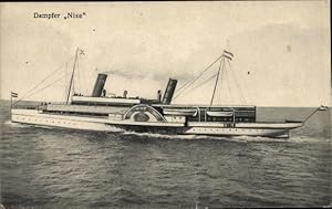 Ansichtskarte / Postkarte Dampfer Nixe, Fahrgastschiff, Auch bekannt als Schleppdampfer Biene, Na...