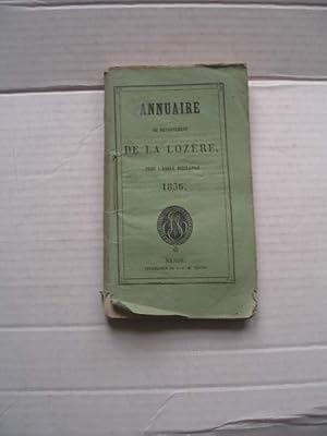 ANNUAIRE DU DEPARTEMENT DE LA LOZERE POUR L'ANNEE BISSEXTILE 1856