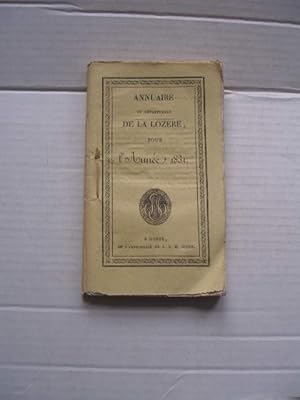 ANNUAIRE DU DEPARTEMENT DE LA LOZERE 1831 QUATRIEME ANNEE