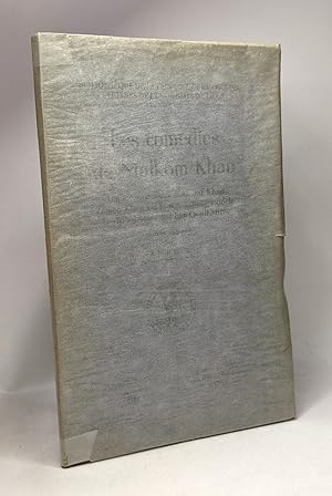 Immagine del venditore per Les comdies de Malkom Khan - Les msaventures d'Achraf Khan - Zaman Khan ou le gouverneur modle - Les tribulations de Chh Qoul Mrz - universit de Lige fascicule LIII venduto da crealivres