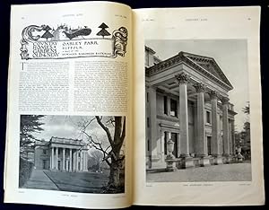 Bild des Verkufers fr Country Life magazine. No 574. 4th January 1908. Oakley Park, Suffolk, Seat of the Dowager Baroness Bateman. Portrait of The Hon. Mrs Ivo Byng and Her Children. Mount Fuji San, The Grey Seals of Haskeir. Golf. zum Verkauf von Tony Hutchinson