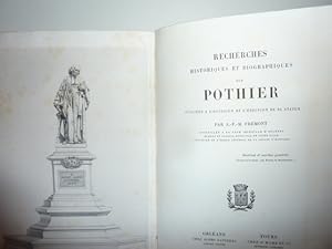 Seller image for Recherches historiques et biographiques sur Pothier publies  l'occasion de l'rection de sa statue. for sale by Librairie Le Jardin des Muses