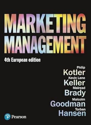 Immagine del venditore per Marketing Management : European Edition venduto da AHA-BUCH GmbH