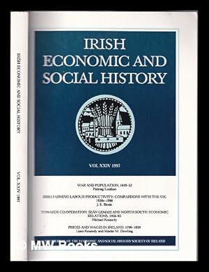 Imagen del vendedor de Irish Economic and Social History Vol XXIV 1997 a la venta por MW Books