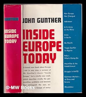 Seller image for Inside Europe today / by John Gunther for sale by MW Books