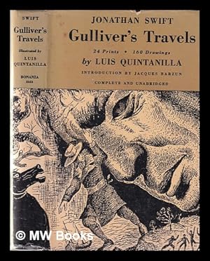 Image du vendeur pour Gulliver's Travels; 24 Prints 160 Drawings Illustrated by Luis Wuintanilla Introduction by Jacques Barzun mis en vente par MW Books
