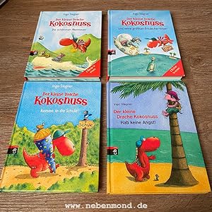 Konvolut: Der kleine Drache Kokosnuss (6 Teile in 4 Büchern).