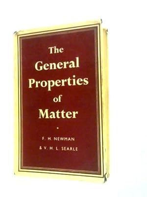 Seller image for The General Properties Of Matter for sale by World of Rare Books